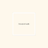 Portraits de Famille The Essentials The Sticker Logo 3x3 High Opacity Durable Front