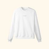 Portraits de Famille The Essentials The Sweatshirt Logo Embroidered Off White Heavy Cotton Front
