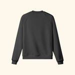 Portraits de Famille The Essentials The Sweatshirt Pass Embroidered Midnight Black Heavy Cotton Back
