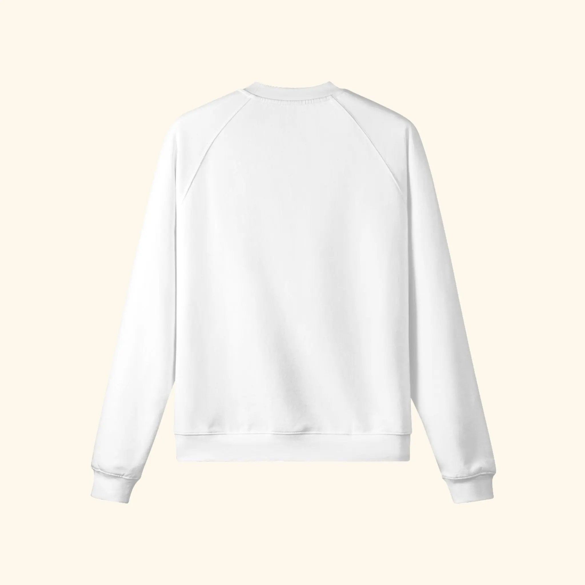 Portraits de Famille The Essentials The Sweatshirt Pass Embroidered Off White Heavy Cotton Back