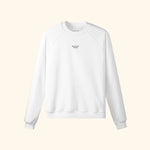 Portraits de Famille The Essentials The Sweatshirt Pass Embroidered Off White Heavy Cotton Front