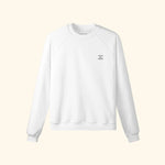 Portraits de Famille The Essentials The Sweatshirt Question Embroidered Off White Heavy Cotton Front