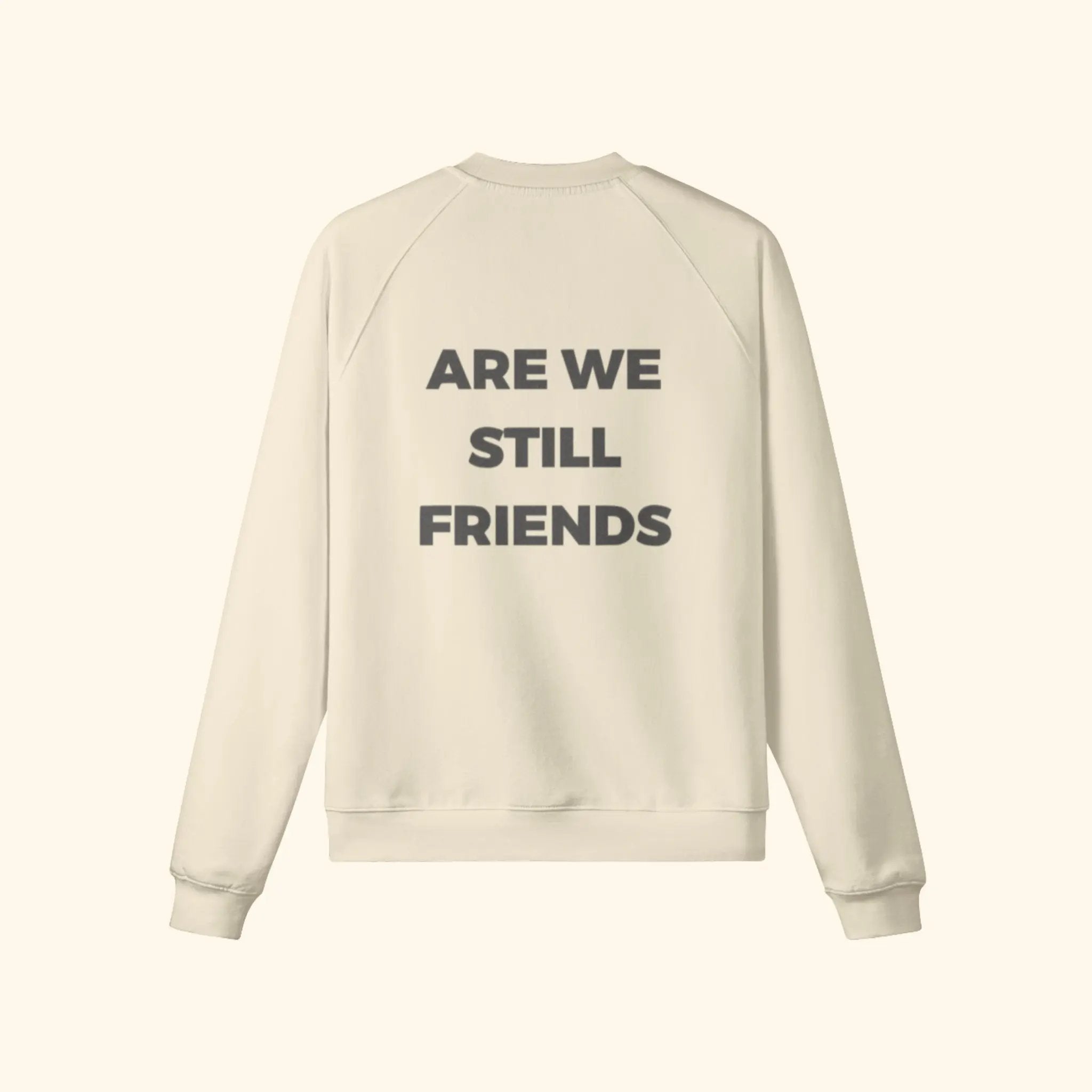 Portraits de Famille The Essentials The Sweatshirt Question Embroidered Pastel Beige Heavy Cotton Back