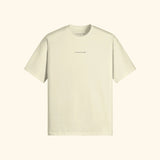 Portraits de Famille The Essentials The Tee Logo Embroidered Pastel Cream Heavy Cotton Front