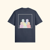 Portraits de Famille The Essentials The Tee Logo Harbor Blue Heavy Cotton Back