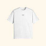 Portraits de Famille The Essentials The Tee Pass Embroidered Off White Heavy Cotton Front
