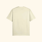 Portraits de Famille The Essentials The Tee Pass Embroidered Pastel Beige Heavy Cotton Back