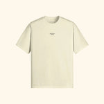 Portraits de Famille The Essentials The Tee Pass Embroidered Pastel Beige Heavy Cotton Front