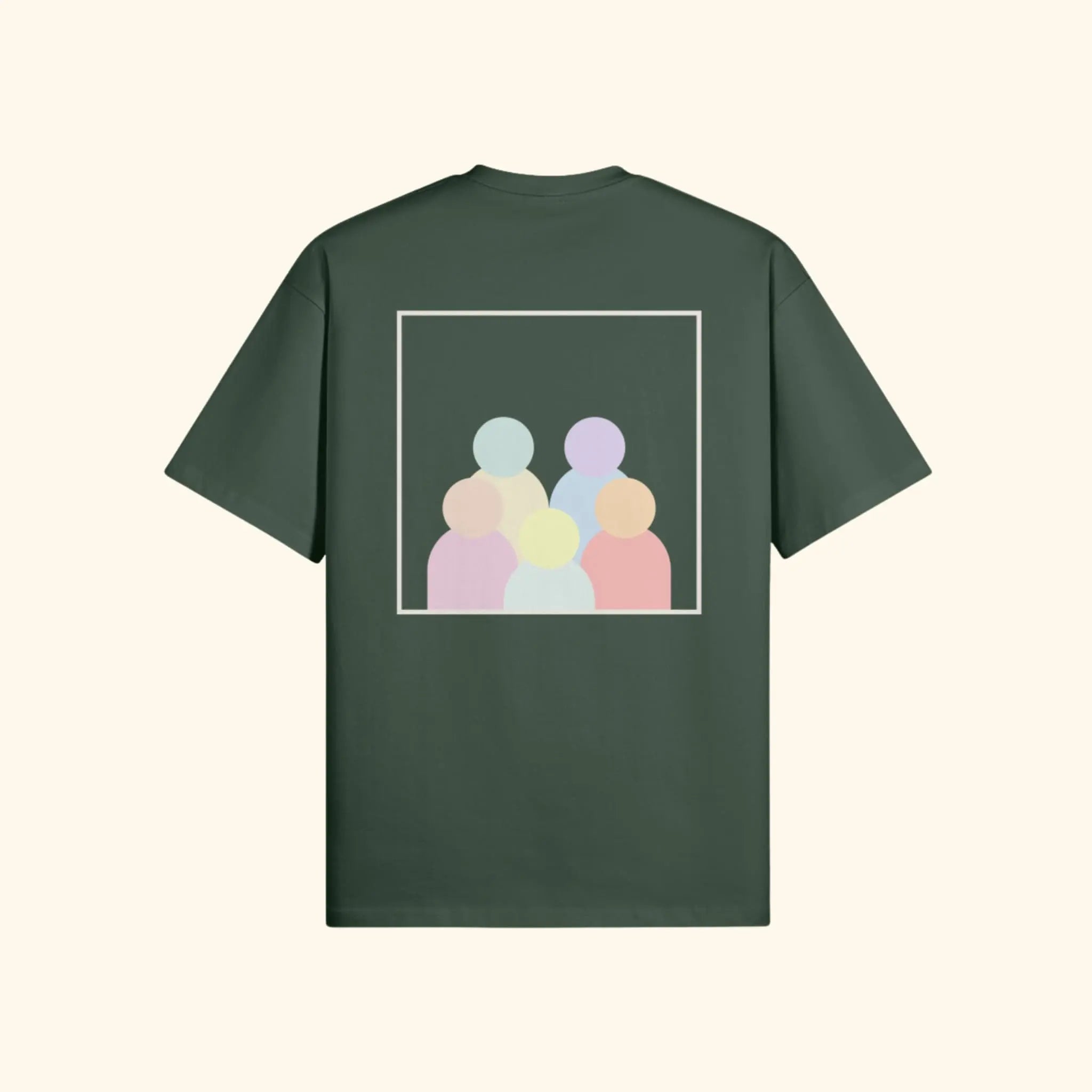 Portraits de Famille The Essentials The Tee Pass Forest Green Heavy Cotton Back