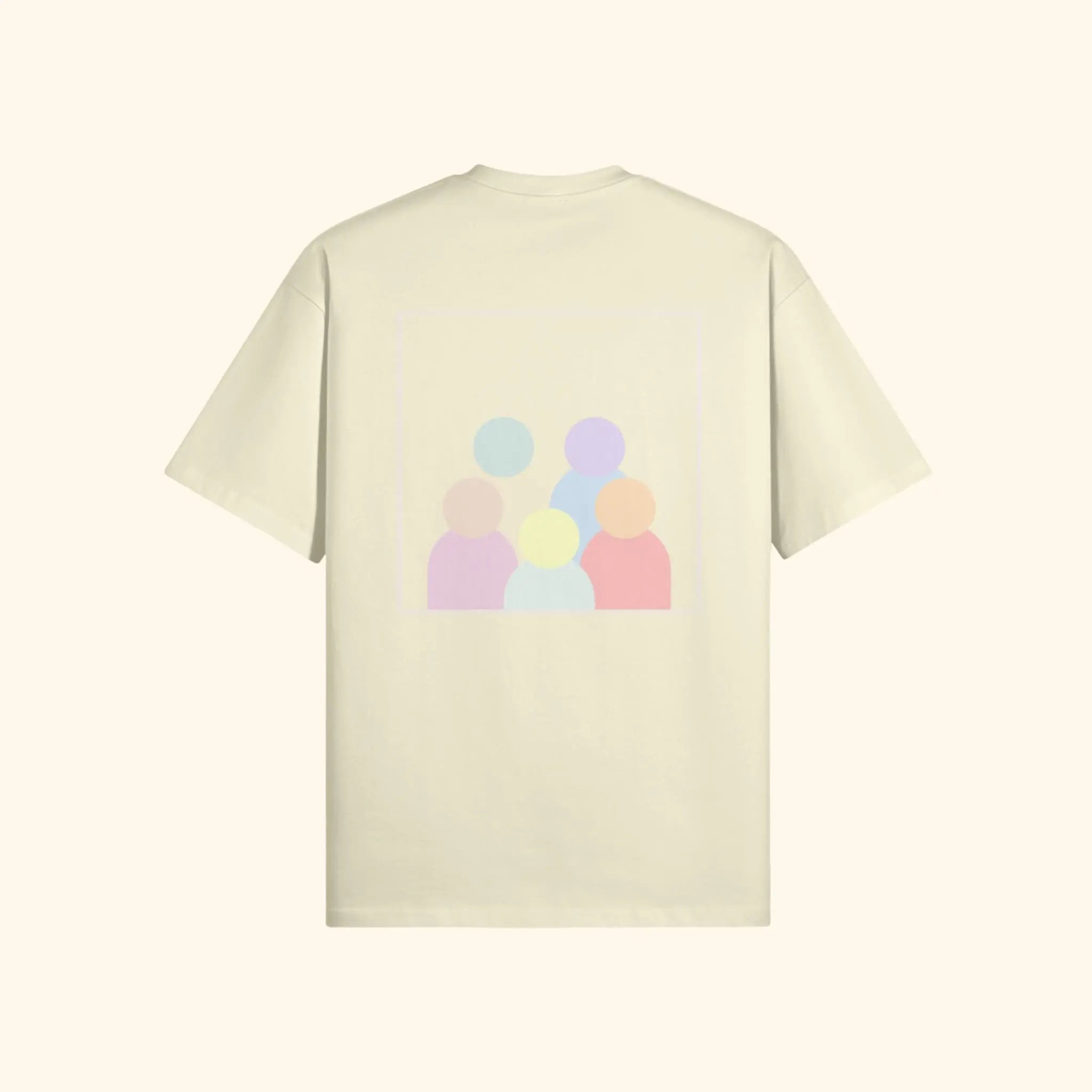 Portraits de Famille The Essentials The Tee Pass Pastel Cream Heavy Cotton Back