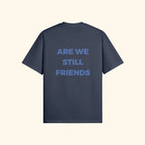 Portraits de Famille The Essentials The Tee Question Embroidered Harbor Blue Heavy Cotton Back