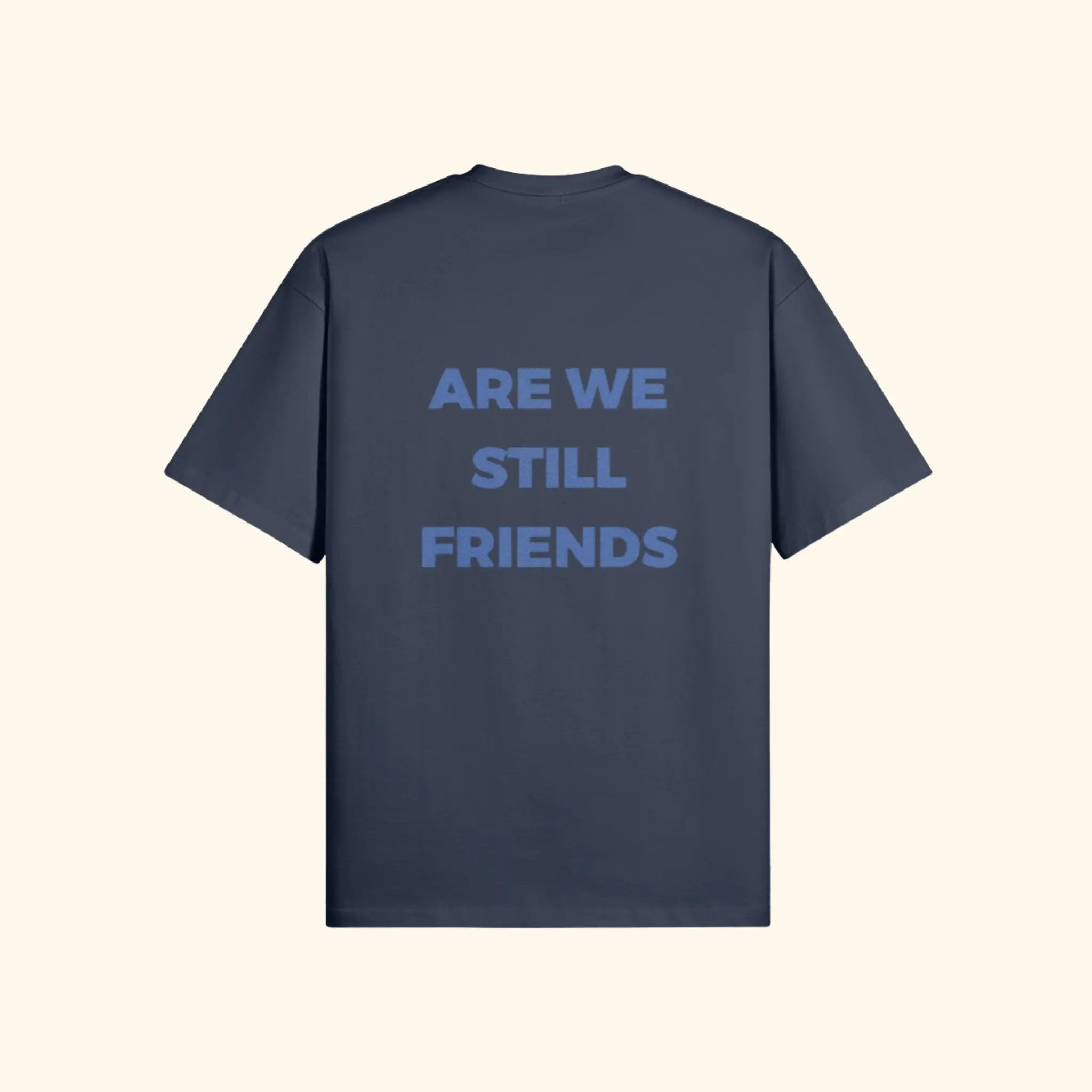 Portraits de Famille The Essentials The Tee Question Embroidered Harbor Blue Heavy Cotton Back