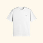Portraits de Famille The Essentials The Tee Question Embroidered Off White Heavy Cotton Front