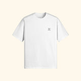 Portraits de Famille The Essentials The Tee Question Embroidered Off White Heavy Cotton Front