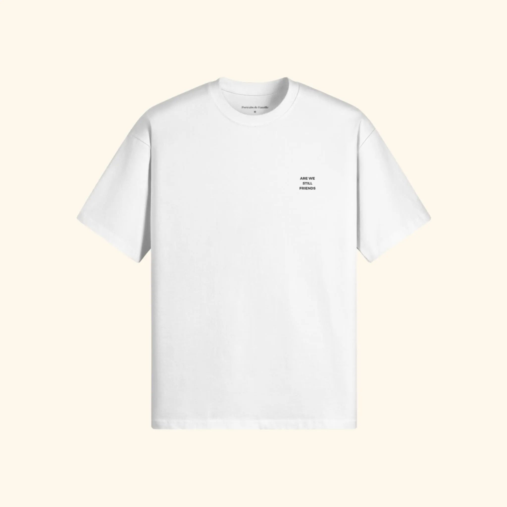 Portraits de Famille The Essentials The Tee Question Off White Heavy Cotton Front