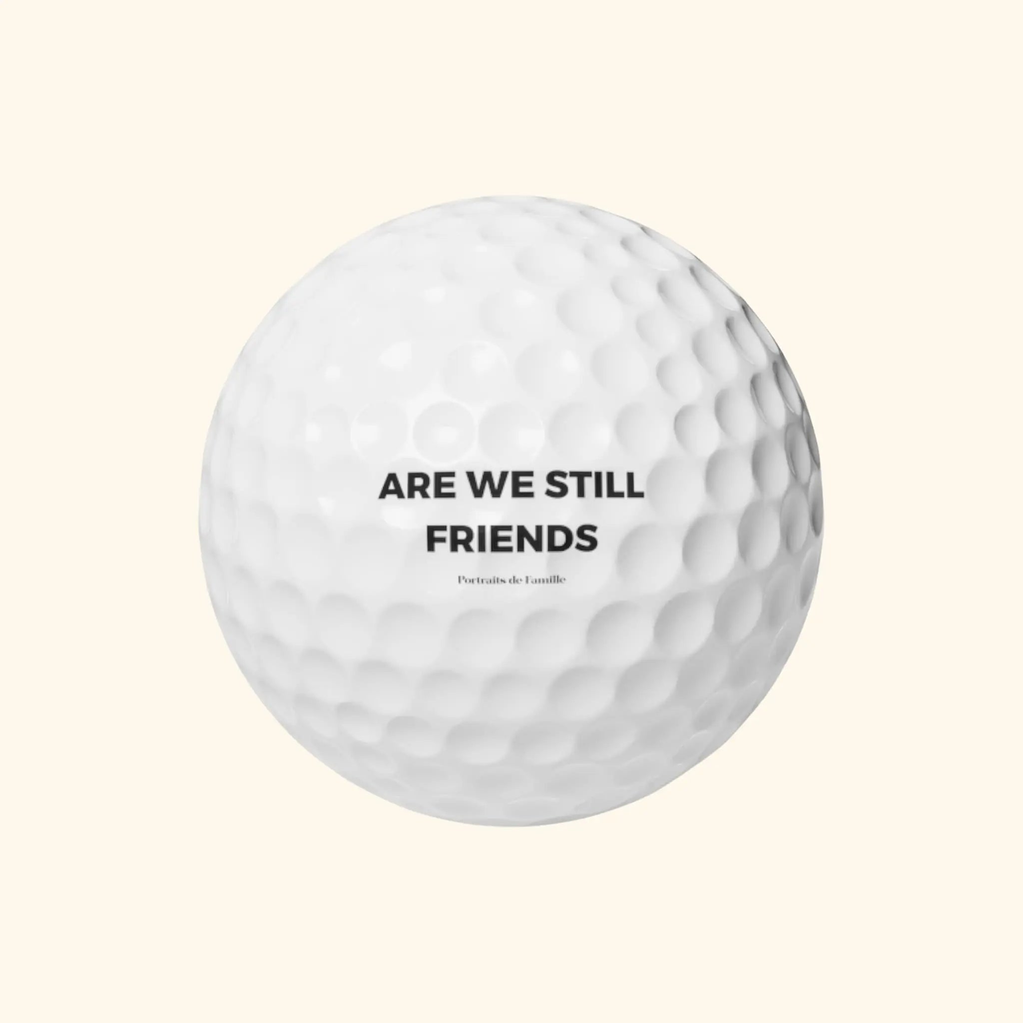 Portraits de Famille The Golf Balls Surlyn Cover Rubber Hard Plastic Core Front