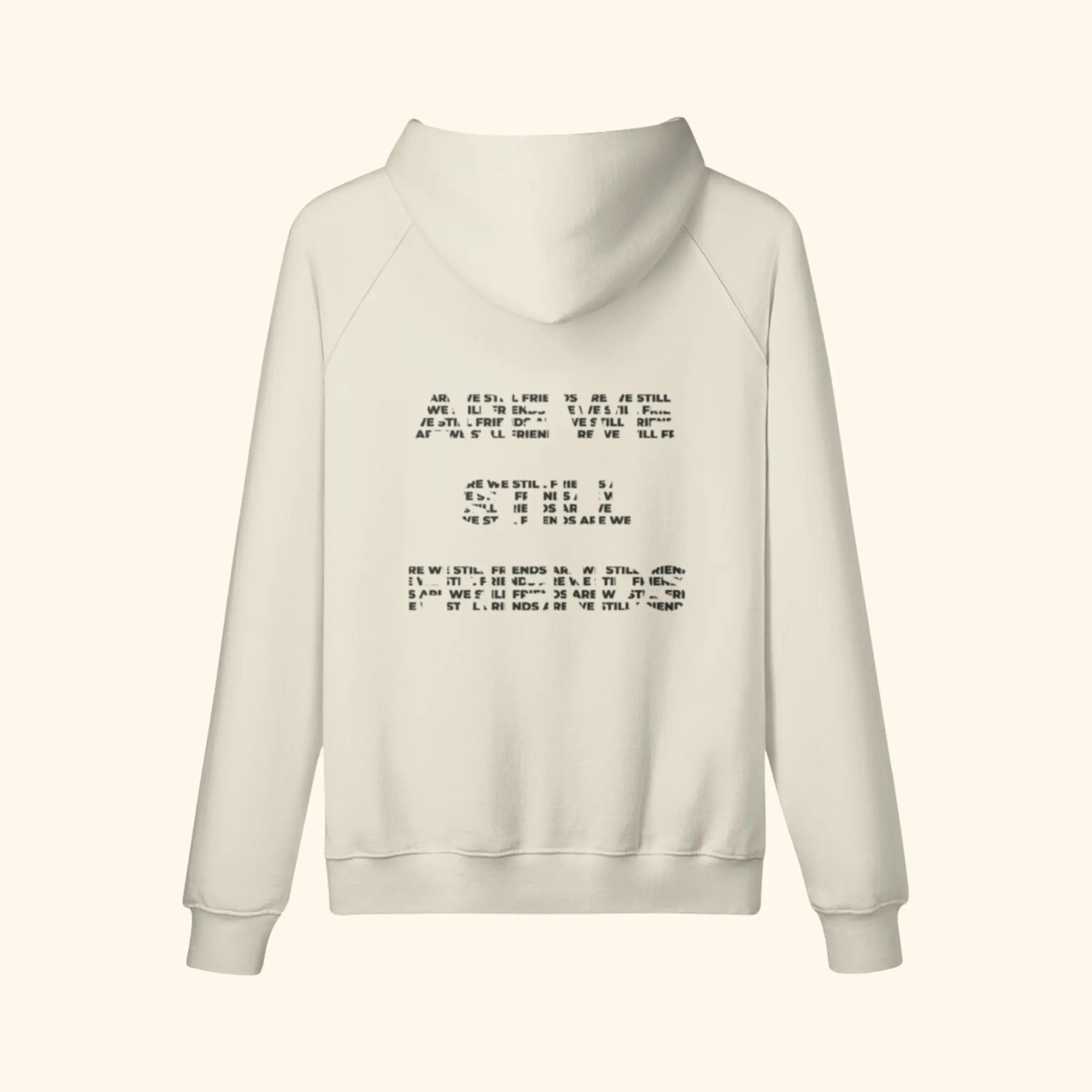 Portraits de Famille The Hoodie 1 Year Anniversary Pastel Beige Heavy Cotton Back