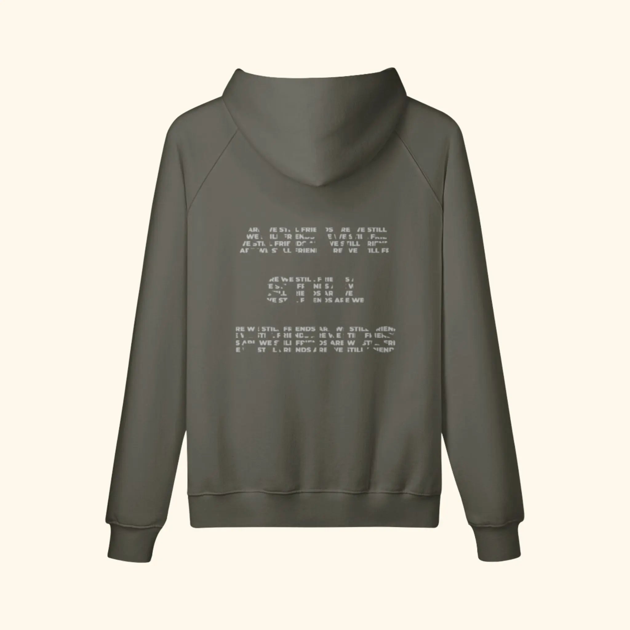 Portraits de Famille The Hoodie 1 Year Anniversary Stone Gray Heavy Cotton Back
