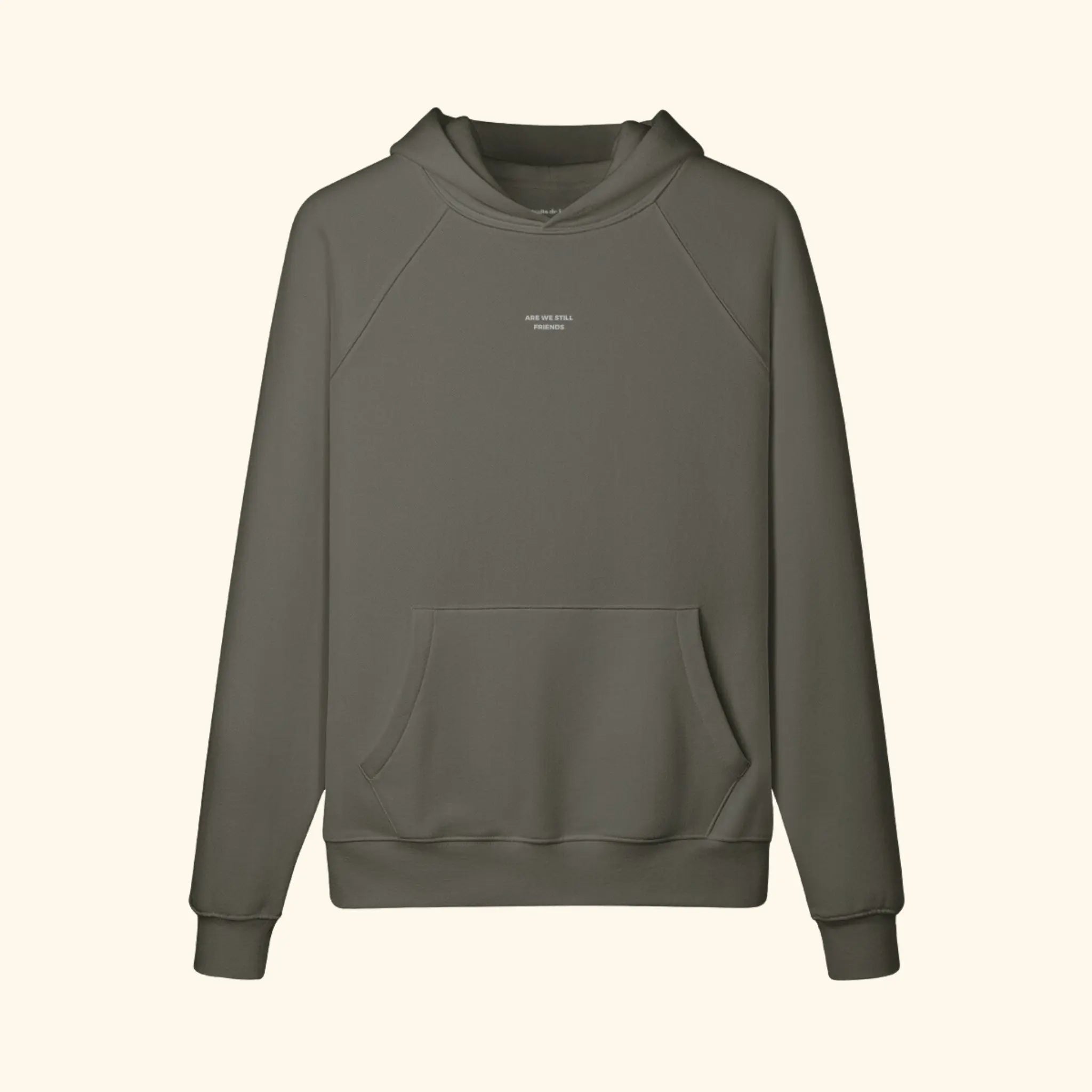 Portraits de Famille The Hoodie 1 Year Anniversary Stone Gray Heavy Cotton Front