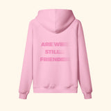 Portraits de Famille The Hoodie 2 Year Anniversary Flamingo Pink Heavy Cotton Back