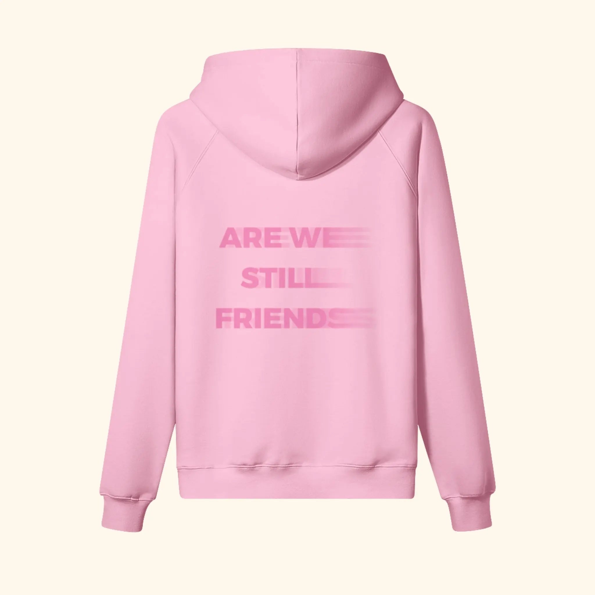Portraits de Famille The Hoodie 2 Year Anniversary Flamingo Pink Heavy Cotton Back