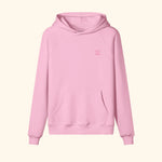 Portraits de Famille The Hoodie 2 Year Anniversary Flamingo Pink Heavy Cotton Front