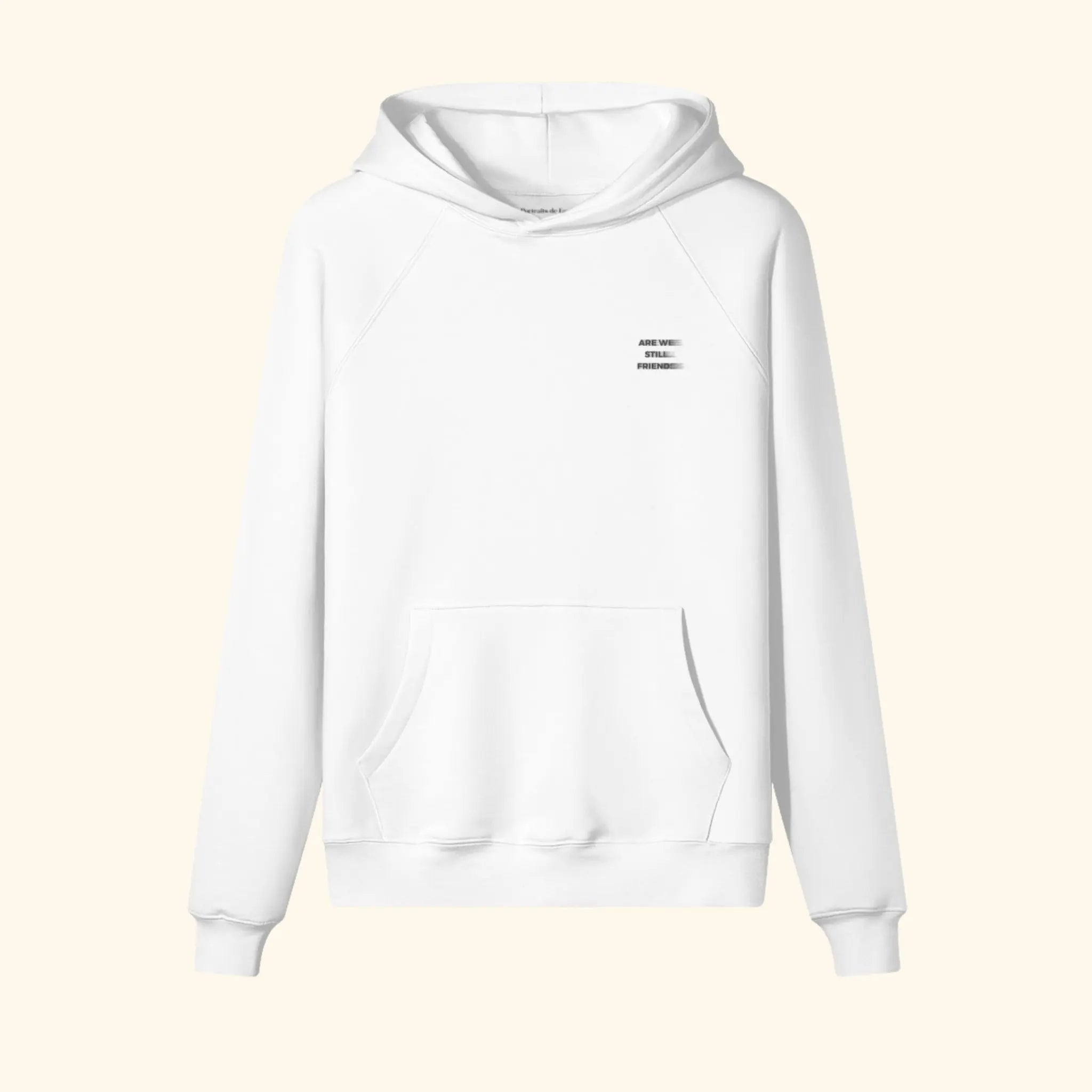 Portraits de Famille The Hoodie 2 Year Anniversary Off White Heavy Cotton Front