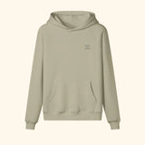 Portraits de Famille The Hoodie 2 Year Anniversary Soft Khaki Heavy Cotton Front