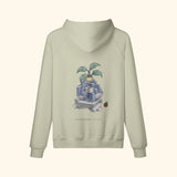 Portraits de Famille The Hoodie Blooming Soft Khaki Heavy Cotton Back