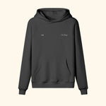 Portraits de Famille The Hoodie Bridge Off Midnight Black Cotton Front