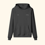 Portraits de Famille The Hoodie Bridge Off Midnight Black Cotton Front