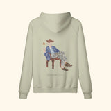 Portraits de Famille The Hoodie Catch Soft Khaki Heavy Cotton Back