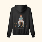 Portraits de Famille The Hoodie Falling Midnight Black Heavy Cotton Back