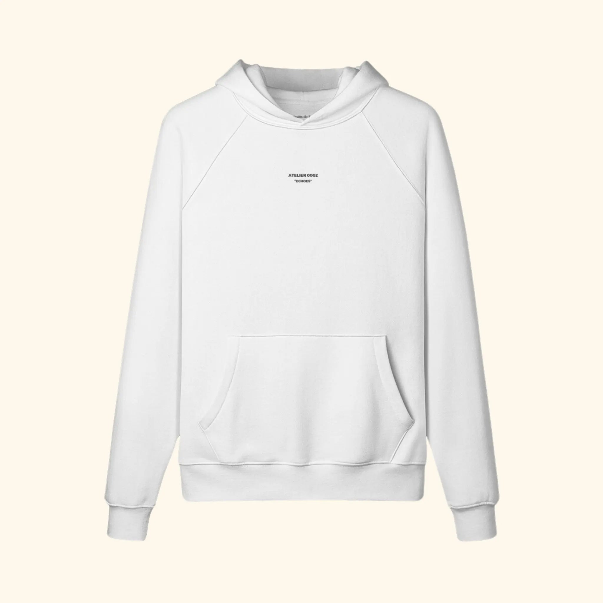 Portraits de Famille The Hoodie Falling Off White Heavy Cotton Front