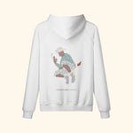 Portraits de Famille The Hoodie Fly Away Off White Heavy Cotton Back