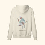 Portraits de Famille The Hoodie Fly Away Pastel Beige Heavy Cotton Back