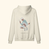 Portraits de Famille The Hoodie Fly Away Pastel Beige Heavy Cotton Back