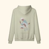 Portraits de Famille The Hoodie Fly Away Soft Khaki Heavy Cotton Back