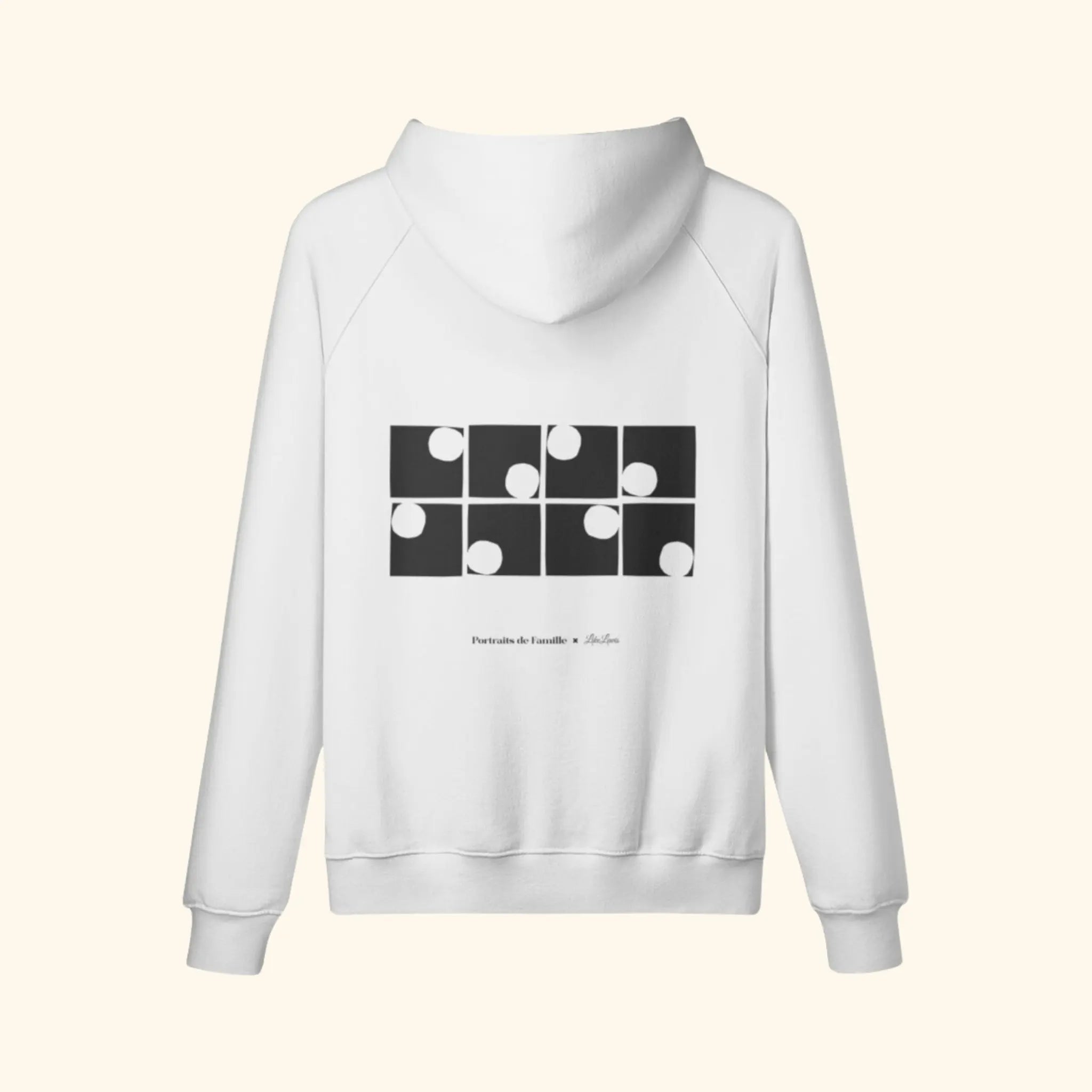 Portraits de Famille The Hoodie Friends Off White Heavy Cotton Back