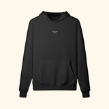 Portraits de Famille The Hoodie Lost Midnight Black Heavy Cotton Front