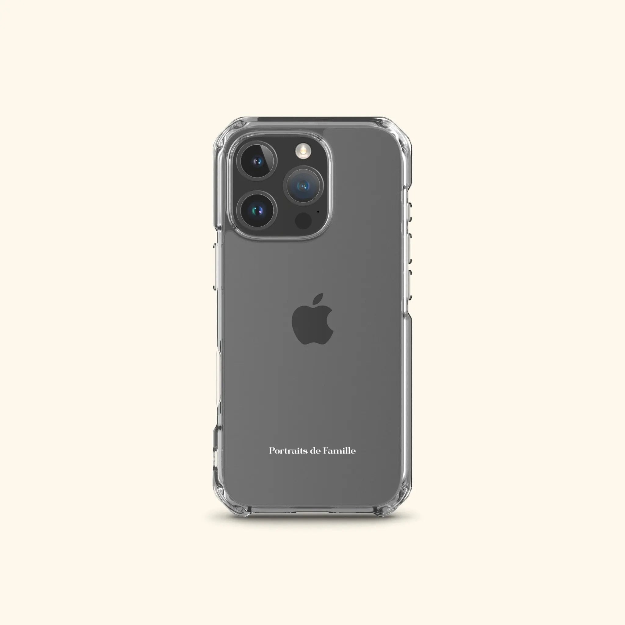 Portraits de Famille The iPhone Clear Case 16 Pro Solid Flexible See Through Front