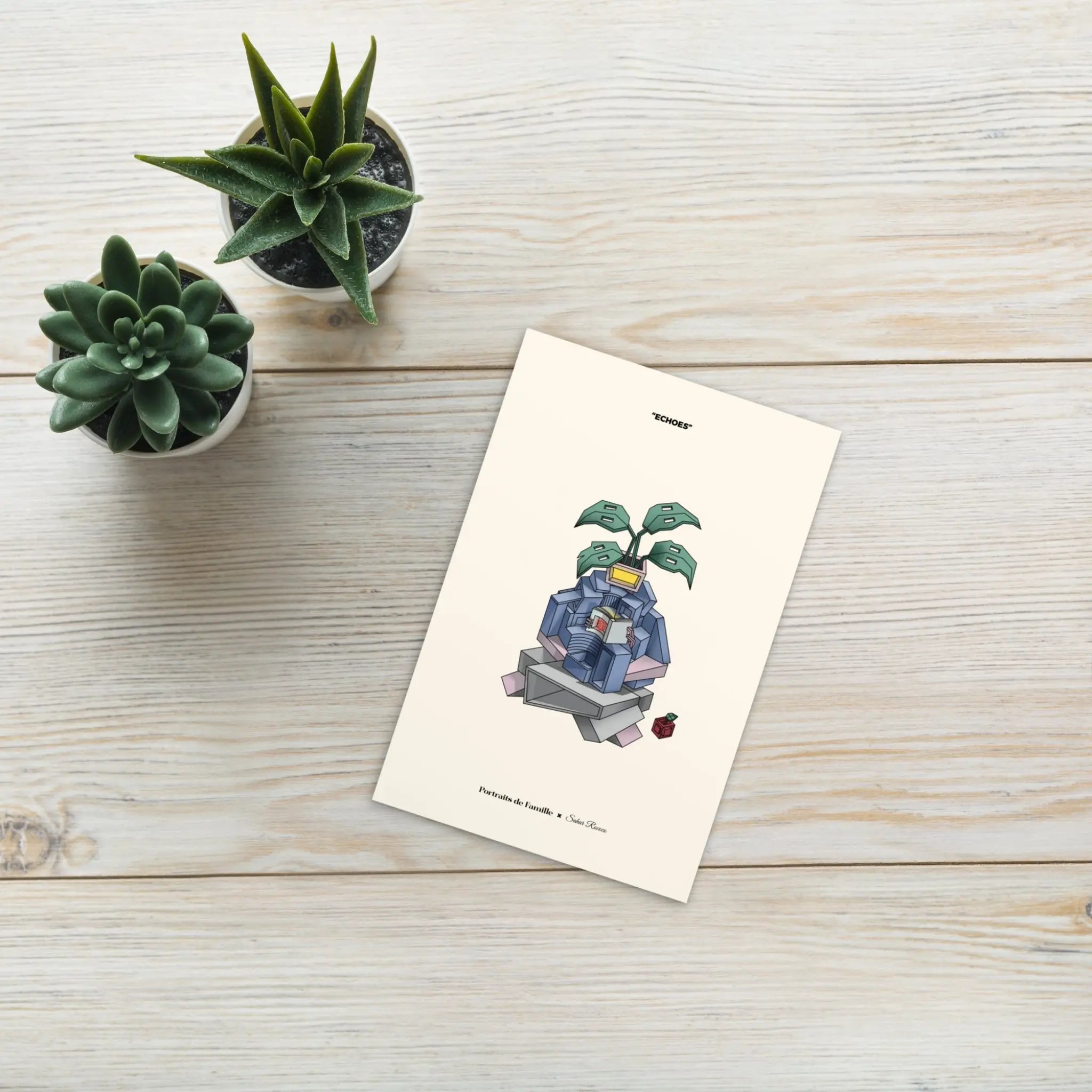 Portraits de Famille The Postcard Blooming Matte Paper Above
