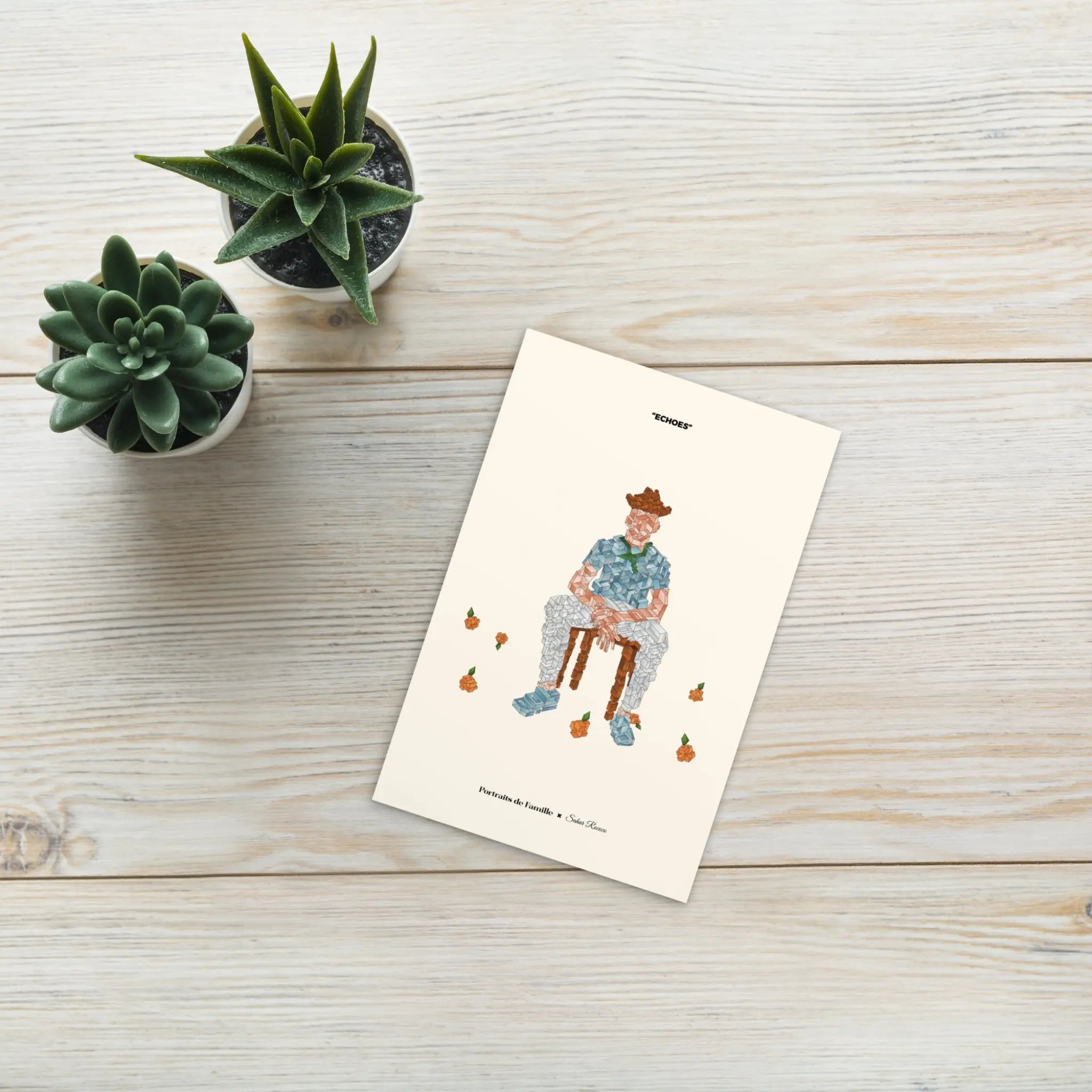 Portraits de Famille The Postcard Falling Matte Paper Above