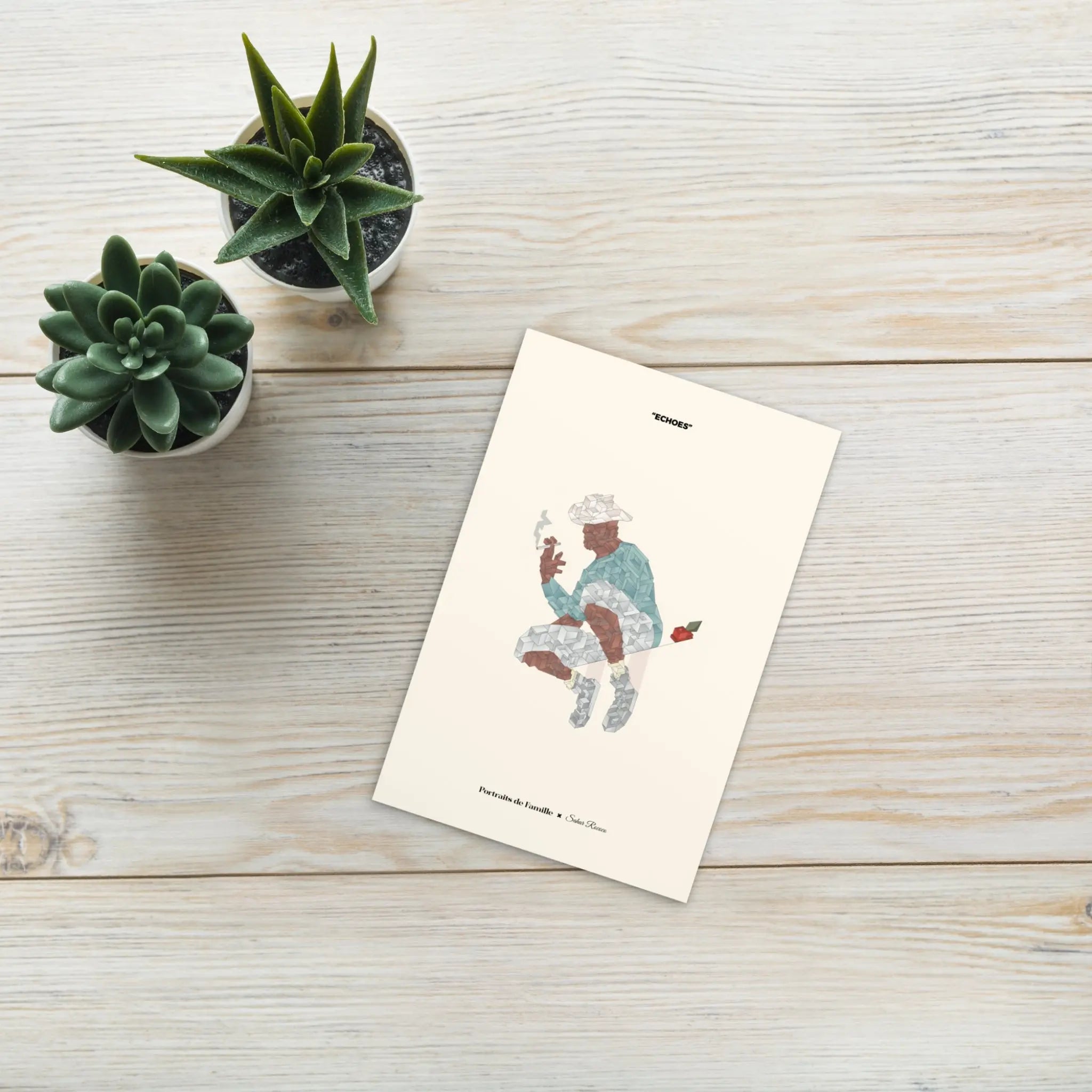 Portraits de Famille The Postcard Fly Away Matte Paper Above