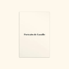 Portraits de Famille The Postcard Logo Matte Paper Front