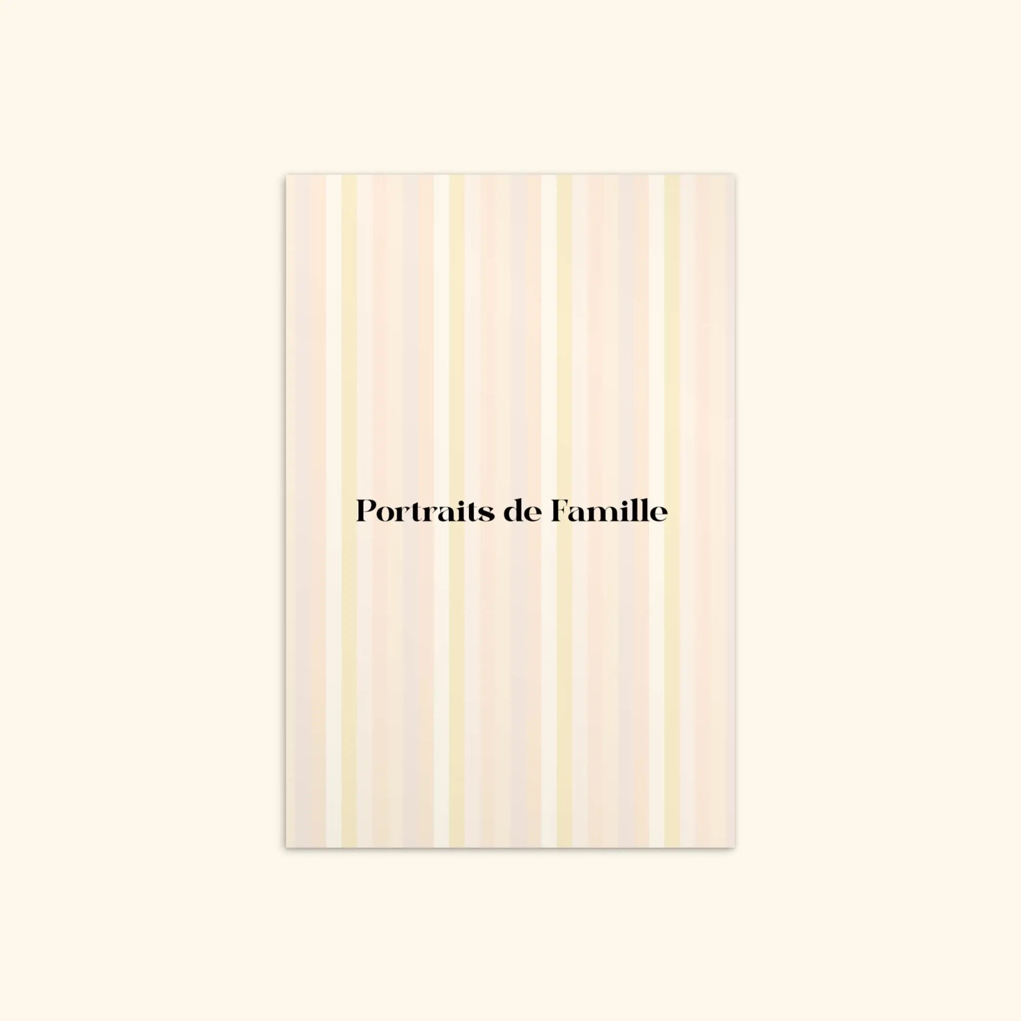 Portraits de Famille The Postcard Logo Palette Matte Paper Front