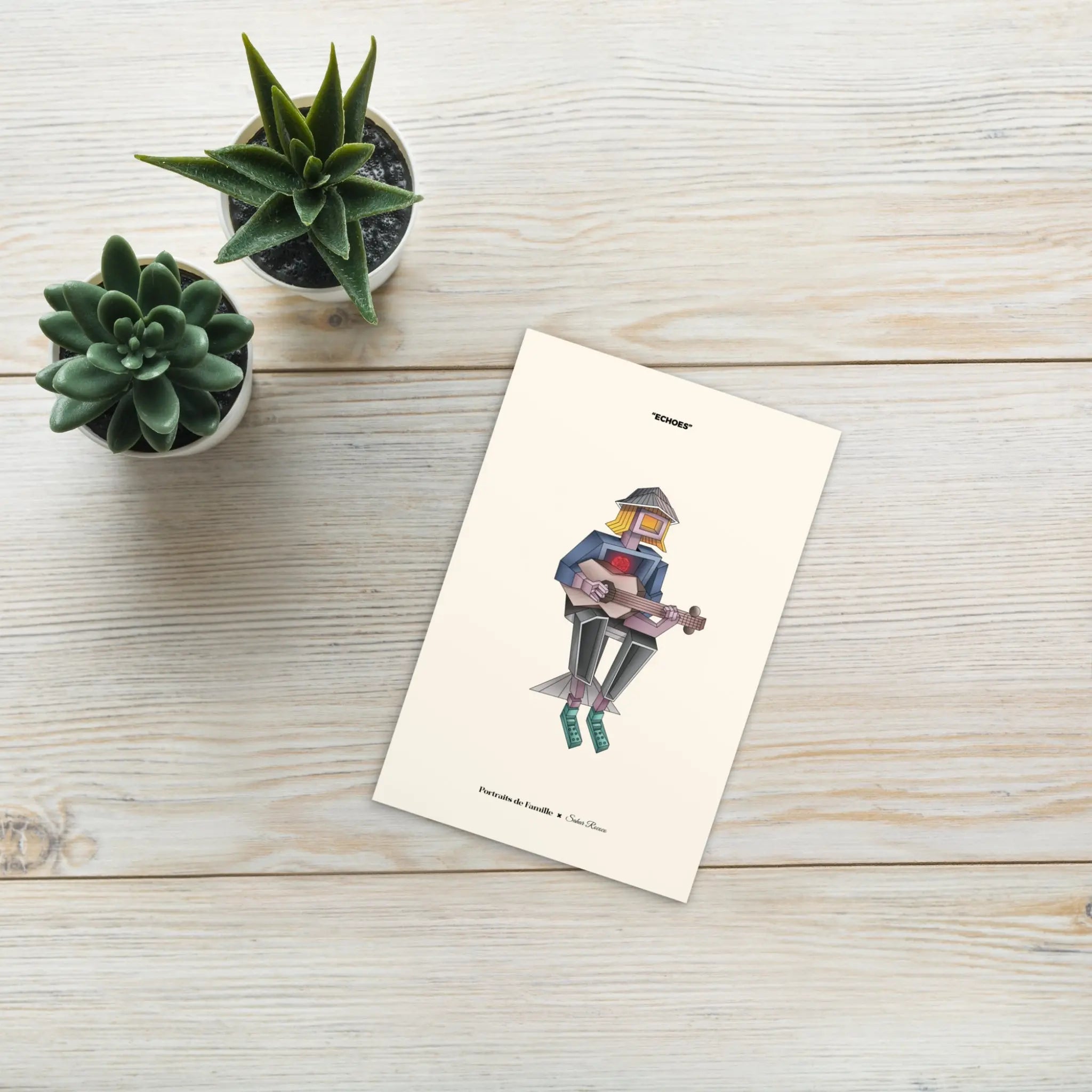 Portraits de Famille The Postcard Lost Matte Paper Above