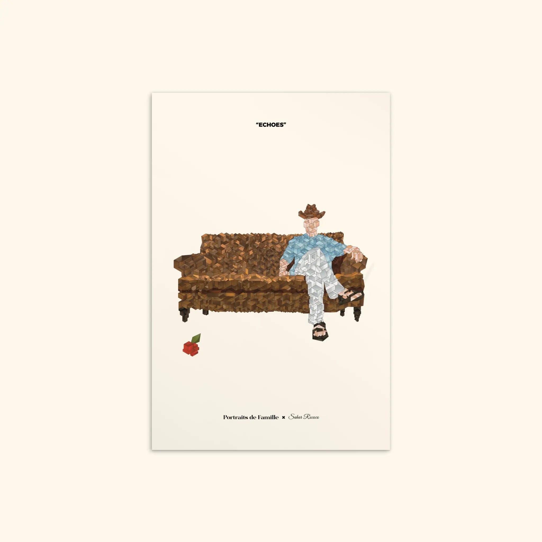 Portraits de Famille The Postcard Waiting Room Matte Paper Front