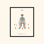 Portraits de Famille The Print Falling High Quality Unframed Giclee Paper Type Hahnemuehle Pearl Paper