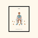 Portraits de Famille The Print Falling High Quality Unframed Giclee Paper Type Hahnemuehle Pearl Paper